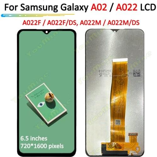 Original For Samsung Galaxy A02 SM-A022 A022m LCD with frame Display Touch Screen Digitizer For samsung A022 A022F/DS A022G lcd