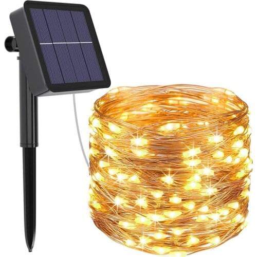 Outdoor Solar String Fairy Lights 12m/20m/24m/30m LED Waterproof Garland Solar Power Lamp Xmas For Fairy Party Lighting Decor