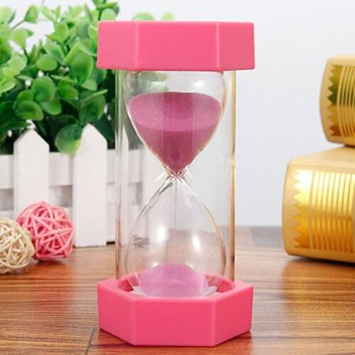 5/10/15/20/30min Sandglass Hourglass Sand Clock Egg Kitchen Timer Supplies Kid Game Gift In Stock