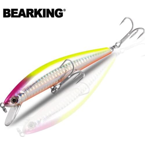 Hot Model:5pcs/lot fishing lures bear king hard baits minnow 5 assorted colors, minnow 120mm 18g full wire free shipping