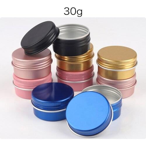 100PCS 30g Empty Labena Green Tea Soap Cans Boxes Girls Anti-aging Wrinklear Serum Capsule Cream Aluminum Jars