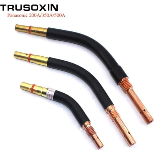 2pcs Welding Machine Consumables Panasonic 200A/350A/500A MIG MAG Torch Gun Accessories Goose Neck Bent Barrel/Link Rod