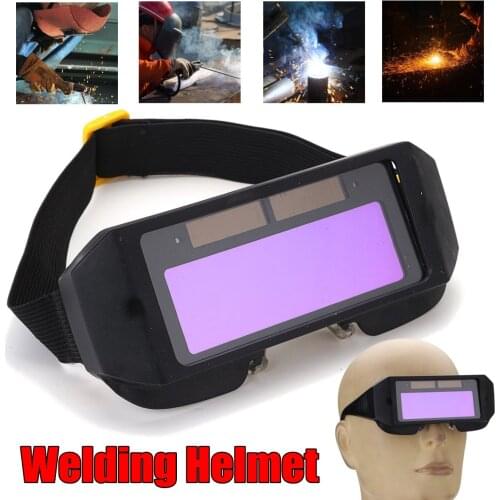 Solar Powered Welding Helmet Auto Darkening Two-way Welder Glasses Welder Mask Chameleon Eyes Goggle Safety Welding Hats Caps