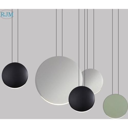 Nordic Post-modern Simple Led Pendant Lights Creative Personality Aluminum Hang Lamps Living Room Restaurant Bar Bedroom Lights