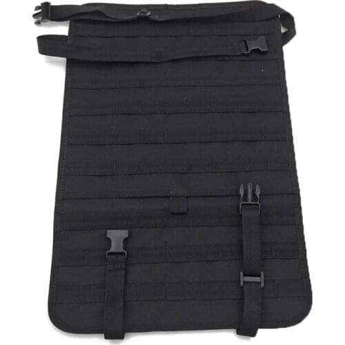 Tactical Car Seat Back Organizer Bag Molle Vehicle Panel Protector Seat Cover Outdoor Accessories