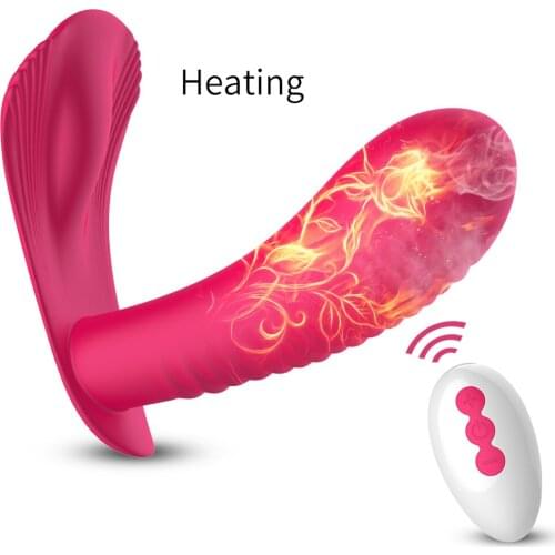 IPX7 Smart Heating Clitoris G-Spot Vibrator Remote Control Wearable Jump Egg Vagina Stimulator Masturbator Sex Toys for Woman