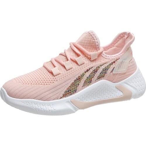 Women Walking Shoes Comfortable Chunky Sneakers Athletic Breathable Slip-on Outdoor Sports Footwear Hollow breathable shoes