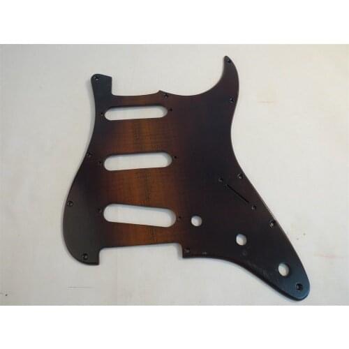1PCS hand made solid Maple STRAT GUITAR SSS Pickguard #4348