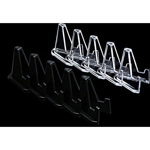 Pack 10 Acrylic Stands Mini Coin Display Easel Holder Small Rack for Display Collection Coin Capsule Challenge Coin Medal Holder