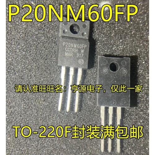 100% New&original In Stock 5pcs/lot STP20NM60FP P20NM60FP TO-220F IC