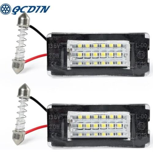2PCS For BMW E56 LED License Plate Lamp White Light 12V No Error For BMW R52 R55 R55N R56 R56N R57 R57N R58 R59