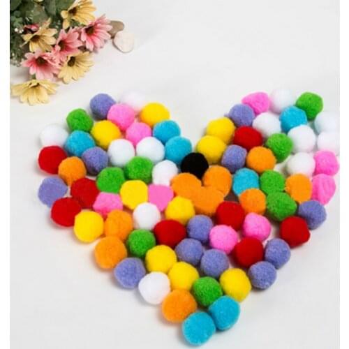2000 Pcs Cute Colorful Soft DIY Pompoms Pom Poms Balls Toy Kids Childern Craft Making Hobby Supplies Decoration Toys Accessories