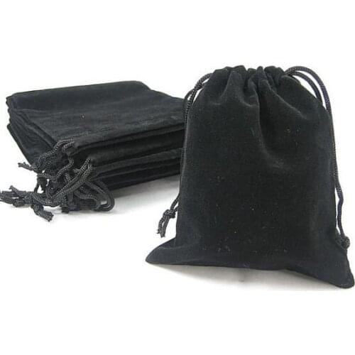 50pcs black velvet bags, jewellery pouches, 10*12cm Perfect for Jewelry, Wedding Favors, and Gift Packaging