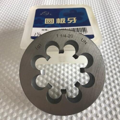 Free shipping of 1PC Alloy steel made BSW standard BSW 1-1/4-7" threading die thread Maker for hard metal workpiece threading