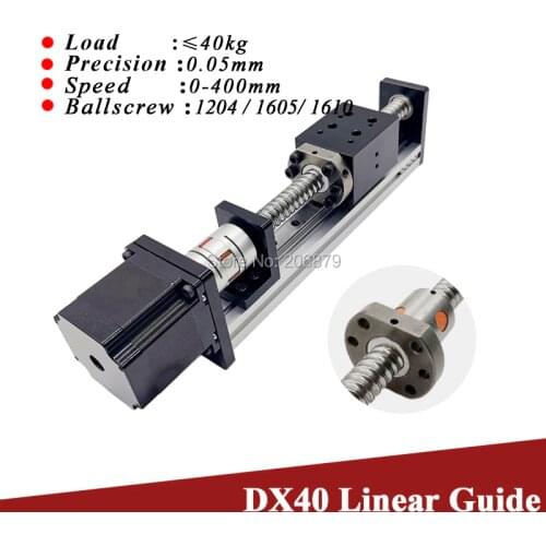 Free Shipped 900 1000mm Effective Stroke Linear Guide Stage Rail Motion Slide Table Ballscrew Module 3D Printer+Nema23 Motor CNC