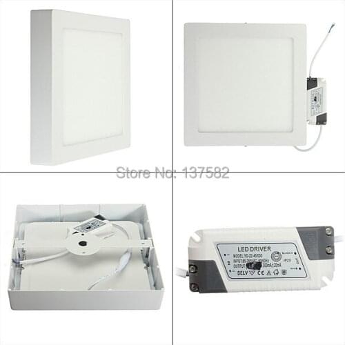 DHL Free shipping 25W LED Surface Ceiling light AC85-265V Kitchen light Square type Surface mounted SMD2835