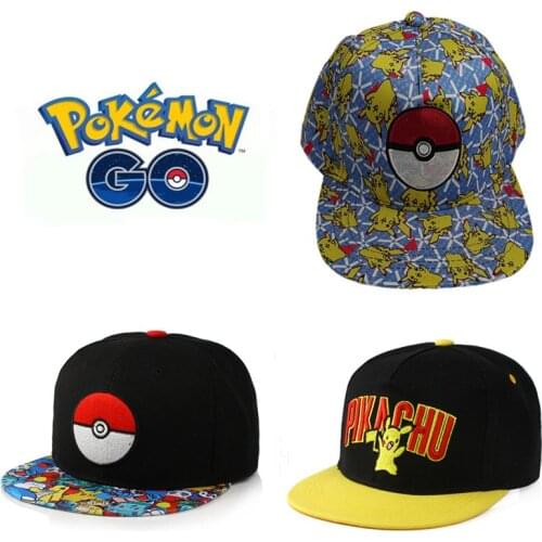 Anime Pokemon Pikachu Baseball Hat Fashion Baseball Cap Japanese Anime Men Women Cute Cartoon Monster Hip Hop Sports Fun Game