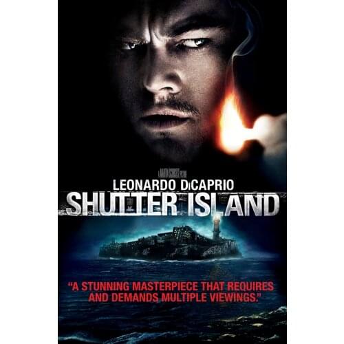 More style MOVIE Shutter Island Art Film Print Silk Poster Home Wall Decor 24x36inch