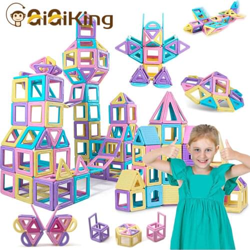 Big Size Magnetic Designer Construction Magnet Building Blocks Accessories Educational constructor Toys For Children