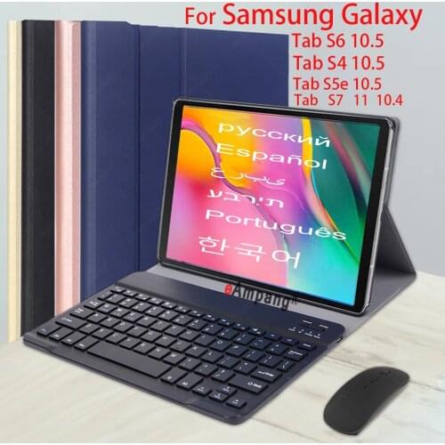 Keyboard case For Samsung Galaxy Tab A8 8.0 A 10.1 2019 A6 2016 10.5 2018 T295 P205 T515 t510 T595 T585 With Bluetooth Mouse