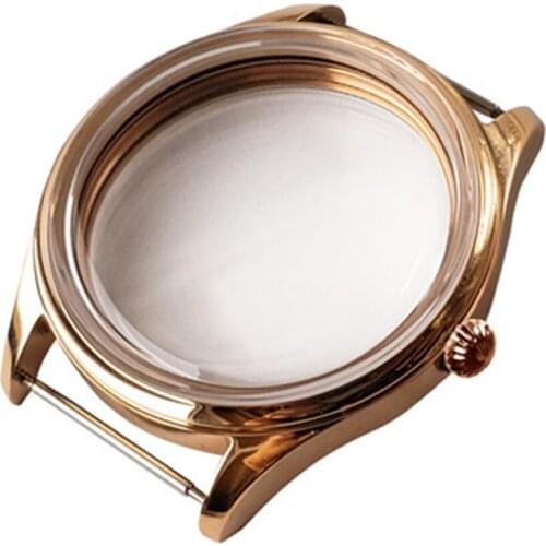 42mm Stainless Steel Watch Case for ETA 6497/6498/st3600 Watch Movement Replacement Watch Cover Shell