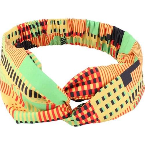 Hot Sale European Ethnic Hair Cap For Sleeping American Popular Printed Cross Turban Styling Bonnet Elastic Headband