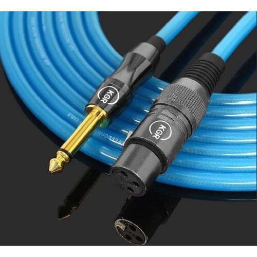 KGR 19AWG 1/4''Jack 6.5mm to XLR Female Microphone cable