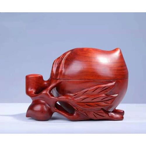 Rosewood tissue box household tea table peach paper box set piece solid wood creative living room Napkin box Chinese style