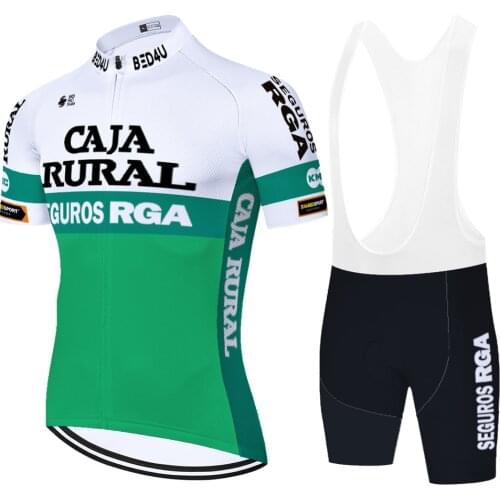 CAJA RURAL mallot ciclismo hombre summer quick dry 2021 cycling jersey men roupa ciclismo masculino 20D gel cycling set