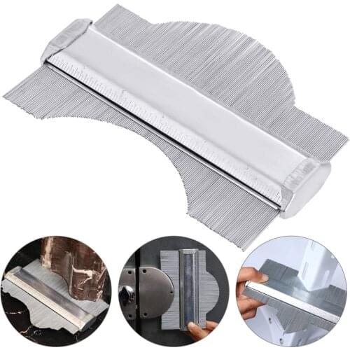 Hot New 5 Inch Stainless Steel Contour Profile Gauge Multifunction for Tiling Laminate Woodworking Gauging Tools Calipers LXY9