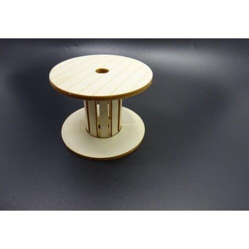 Scene Model Simulation Cable Wooden Reel for 1/14 Tamiya RC Truck Trailer Tipper Scania MAN Benz Actros Volvo Car Diy