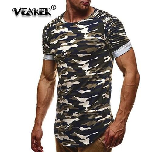 2019 New Brand Camouflage Gyms T-shirt Mens Fitness T Shirt Men Summer Tight Gyms Short Sleeve Tshirt Male Tees Streetwear Tops