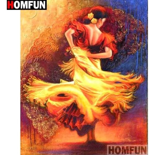 HOMFUN Full Square/Round Drill 5D DIY Diamond Painting "Character beauty" Embroidery Cross Stitch 5D Home Decor Gift A15443