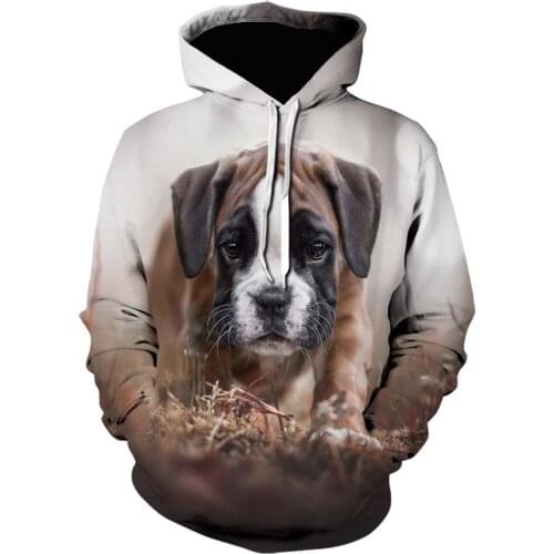 2021 New Fashion Hot Dog Animal Leisure 3D Printing Hoodie Sweatshirt Man / Woman Cool Jacket Street Hoodies Men Clothing Tops