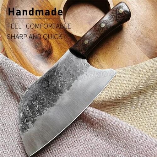 Hand-forged stainless steel chopping knife meat cleaver slicing knife kitchen chopper household cooking knife