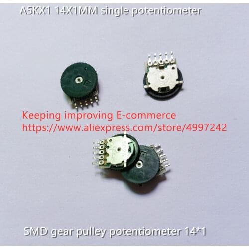 Original new 100% A5KX1 14X1MM single 5pin SMD gear pulley potentiometer 14*1 (SWITCH)