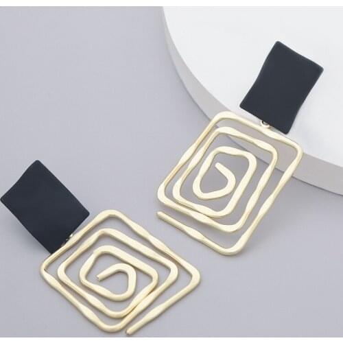 Find Me Simple Alloy Earrings Geometric Retro Earrings For Women Fashion Jewelry Accessories