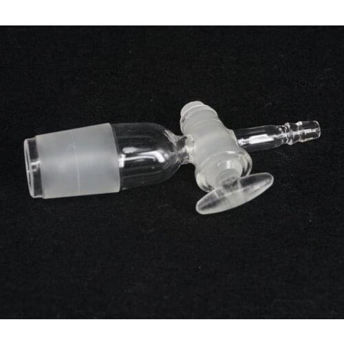 29/32 Joint Lab Glass Straight Adapter With Glass Stopcock 130mm Length Ware