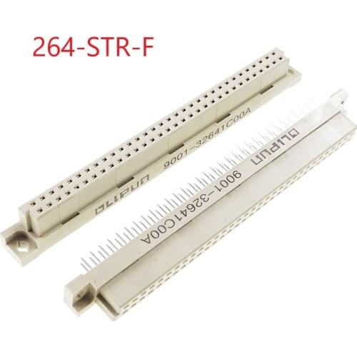 5 Pcs DIN41612 Din Connector Dual Row 64 Pin Receptacle Female Sockets Straight Through Hole PCB Solder 2x32 Pin