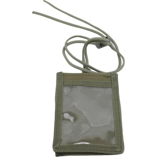 Adjustable Hunting ID Holder Tactical Pouch File Folder Organizer Bag Military Nylon Chest Hanging ID Card Credit Card Holder