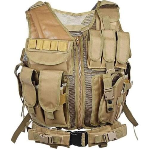 Adjustable Outdoor Tactical Vest Military Combat Armor Vests Jacket Security Hunting Vest Army Armor CS oft Jacket Training Vest