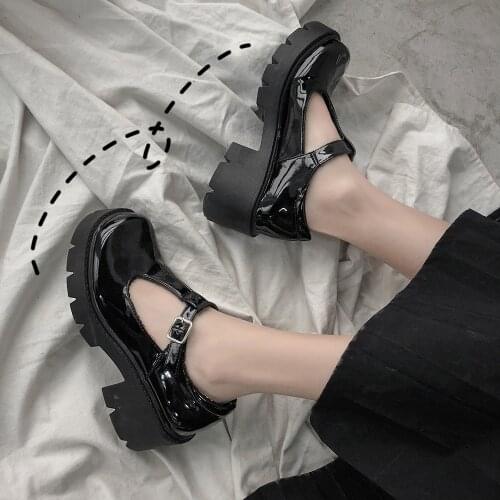High Heels Waterproof Platform College Student Cosplay Costume Shoes Lolita Shoes Women Japanese Style Vintage Soft Sister Girl