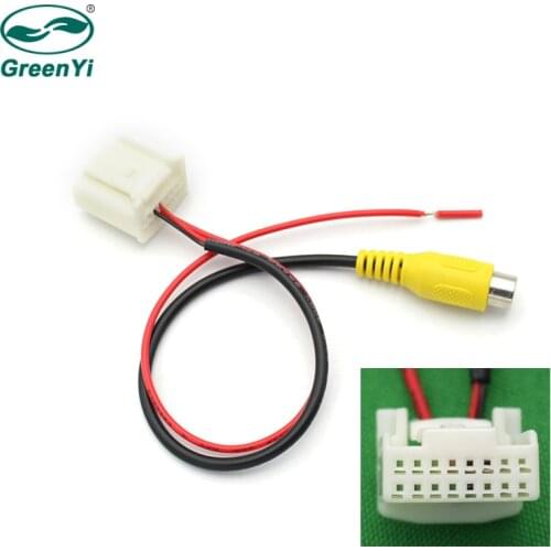 GreenYi Car Parking Rear View Backup Camera RCA Video Plug Reverse Convert Video Adapter For Kia K3 K4 K5 Original Stereo Screen