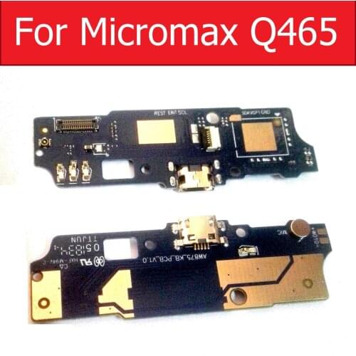 USB Charging Jack Scoket Connector Board For Micromax Q465 Charger USB Port Dock Flex Cable Board Replacement Parts