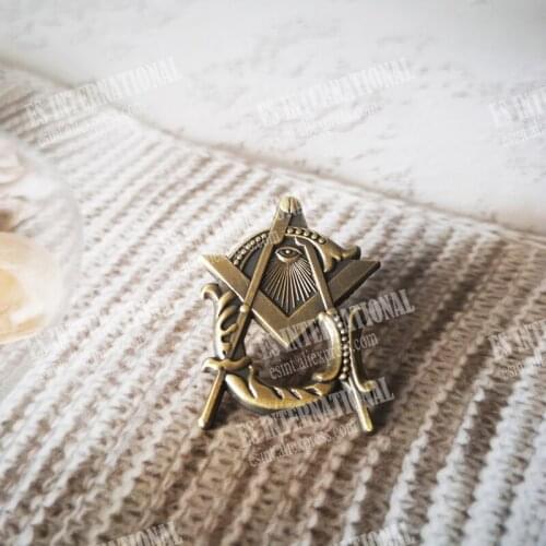 Wholesale Masonic Lapel Pins Badge Mason Freemason MLP 21 size 3.2cm