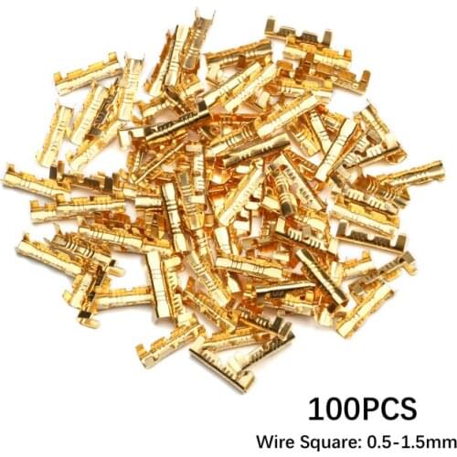 100Pcs U-type Docking Connector line Pressing Button Quick Wire Connectror Crimping Terminal Wiring 0.5 to1.5 Square