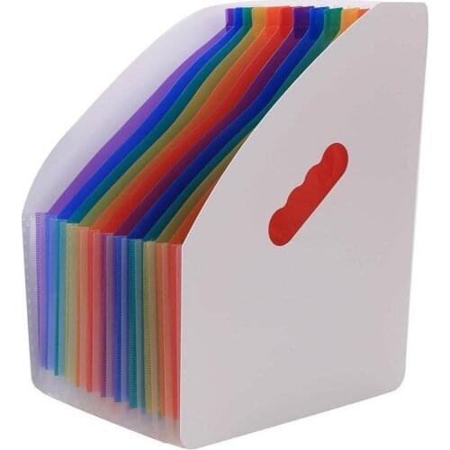 13 Pockets Expanding File Folder A4 Organizer Portable Mini Office Business Supplies Holder File Document Y6I1