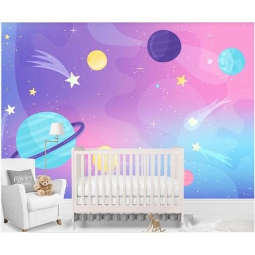 3d wallpaper custom photo mural on the wall Cartoon Fantasy Planet Childrens Room home decor wall paper for living room