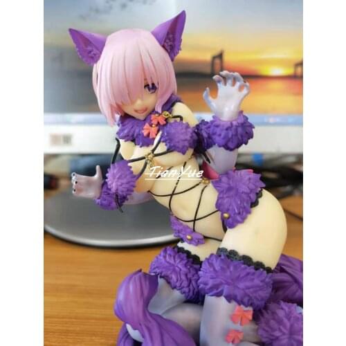 Anime Fate Grand Order Mash Kyrielight Dangerous beast suit Ver. PVC Action Figure Model Toys 12cm