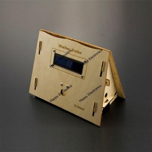 DFRoBot 100% Genuine laughing Weather Station Kit Platte master Board LCD 1602 module with Solar Panel